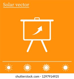 Infographics on the stand, vector illustration.