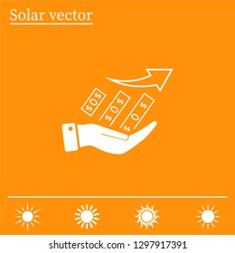 Infographics on the stand, vector illustration.