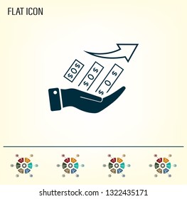 Infographics on the stand, vector illustration.