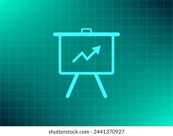 Infographics on the stand, vector illustration.