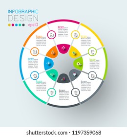Infographics on vector graphic art.