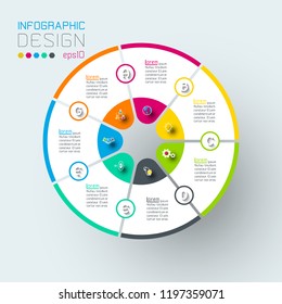 Infographics on vector graphic art.