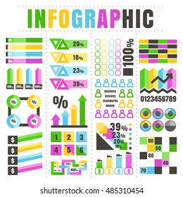 infographics on white background