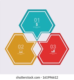 Infographics option banner vector.