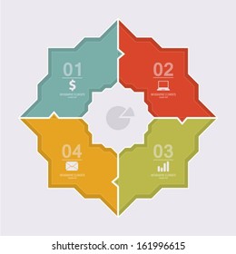 Infographics option banner vector.