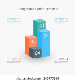 Infographics option template 