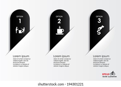 Infographics options banner