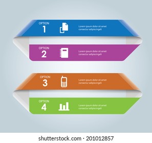 Infographics options banner