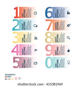 infographics options banner