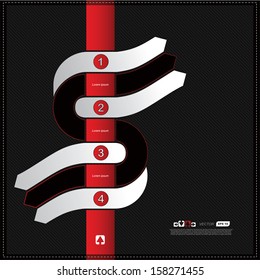 Infographics options banner with arrows
