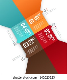 Infographics options banner. Vector illustration