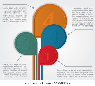 Infographics options banner. Vector illustration.