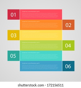 infographics options banner. Vector illustration. can be used for presentation, number options, web design.