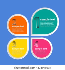 infographics options banner. Vector illustration. can be used for workflow layout, diagram, number options, web design 
