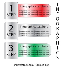 Infographics options banner. Vector illustration. 