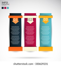 Infographics options banners set