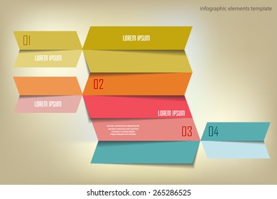 Infographics options numbered banner. Can be used for workflow layout, diagram, number options, web design. Vector eps10.