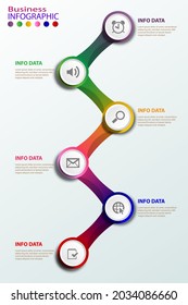 plantilla de opciones de infografía, que se puede utilizar para diseño de flujo de trabajo, opciones de pasos empresariales, diagrama, diseño de banners y páginas web, ilustración vectorial.