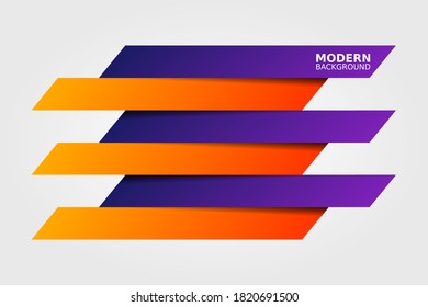 Infographics paper rectangle banners with shadows on white background.