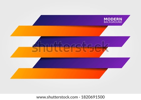 Infographics paper rectangle banners with shadows on white background.