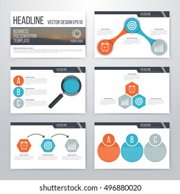 Infographics presentation template flat design