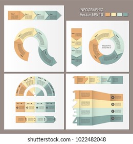 Infographics. Process chart module. Template for cycling diagram, graph, presentation and round chart.