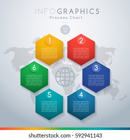 Infographics Set for Brochure, Business Chart or Web Design : Vector Illustration