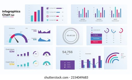 Infographics  set for the business growth