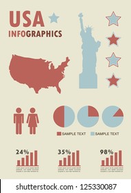 infographics set with different elements . vector illustration