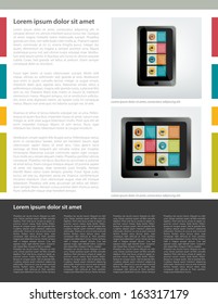  Infographics set elements for print or web. Vector design template. 