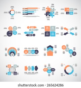 Infographics set -Eps 10 vector - Fully and easy editable