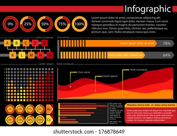 Infographics set and Information elements