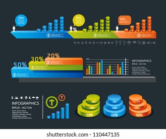 infographics set and Information Graphics vector