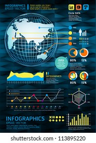 infographics set and Information vector Graphics Modern style