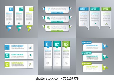 Infographics Set. Vector business template for presentation