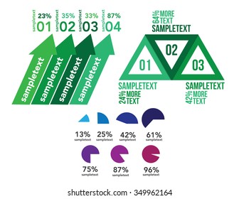Infographics set Vector illustration. can be used for workflow layout, banner, diagram, number options, step up options, web design.

