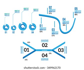 Infographics set Vector illustration. can be used for workflow layout, banner, diagram, number options, step up options, web design.
