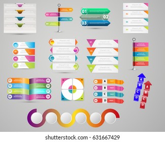 Info-graphics set. Vector stock.