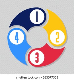 Infographics set. Vector Template for diagram, graph, presentation and chart
