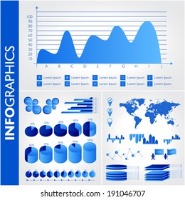 Infographics set for website.
