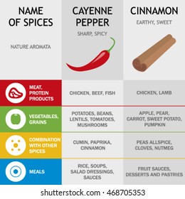 Infographics spices
