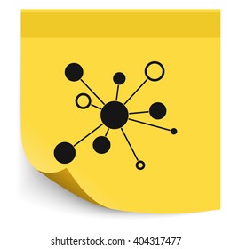 Infographics step by step with radial structure. Flat icon. 