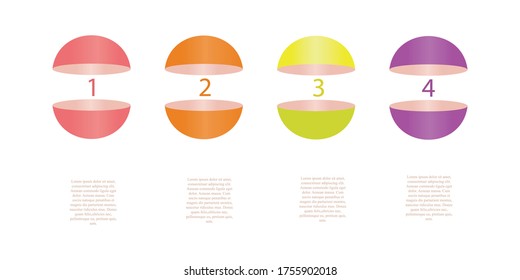 Infographics step by step. Vector business template for presentation and training.