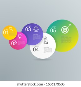 Infographics with steps and options. - Vector.
