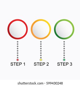 Infographics steps. Vector illustration