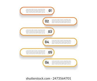 Infographics of successive stages, thin linear frame. Infographics for presentations