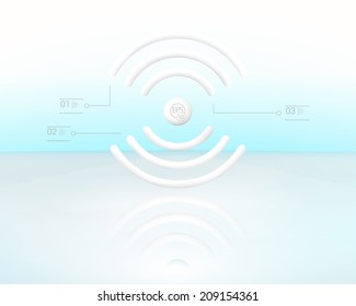 Infographics symbol vector element for communication or internet subject presentation 