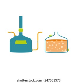 Infographics technology of beer production