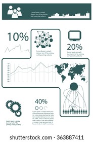infographics template in A4 size