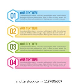 Infographics template for business, education, Infographics template hexagon, web design. can be used for workflow layout, diagram, number options, graphic or website layout vector